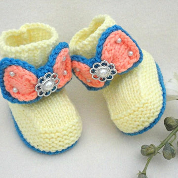 Knitted Baby Shoes Baby Beanie Pattern Baby Girl