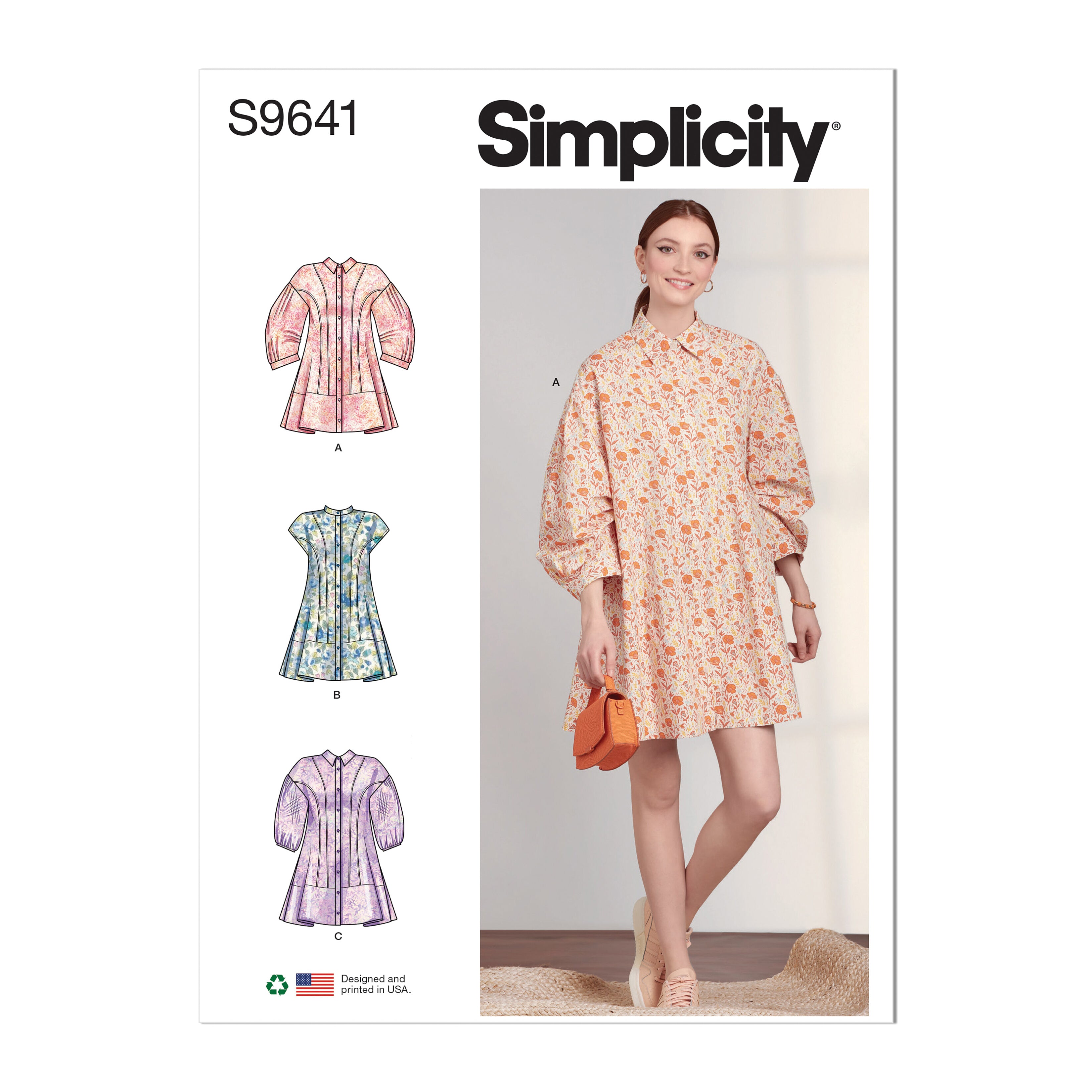 Simplicity Misses' Button Down Dress S9641 - Sewing Pattern