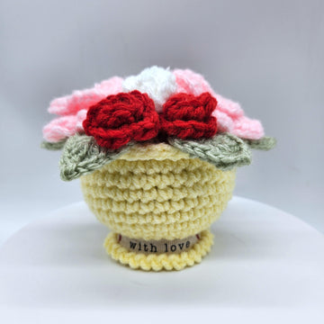 Everlasting Roses in a Pot