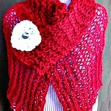 YT Red Beginner Shawl