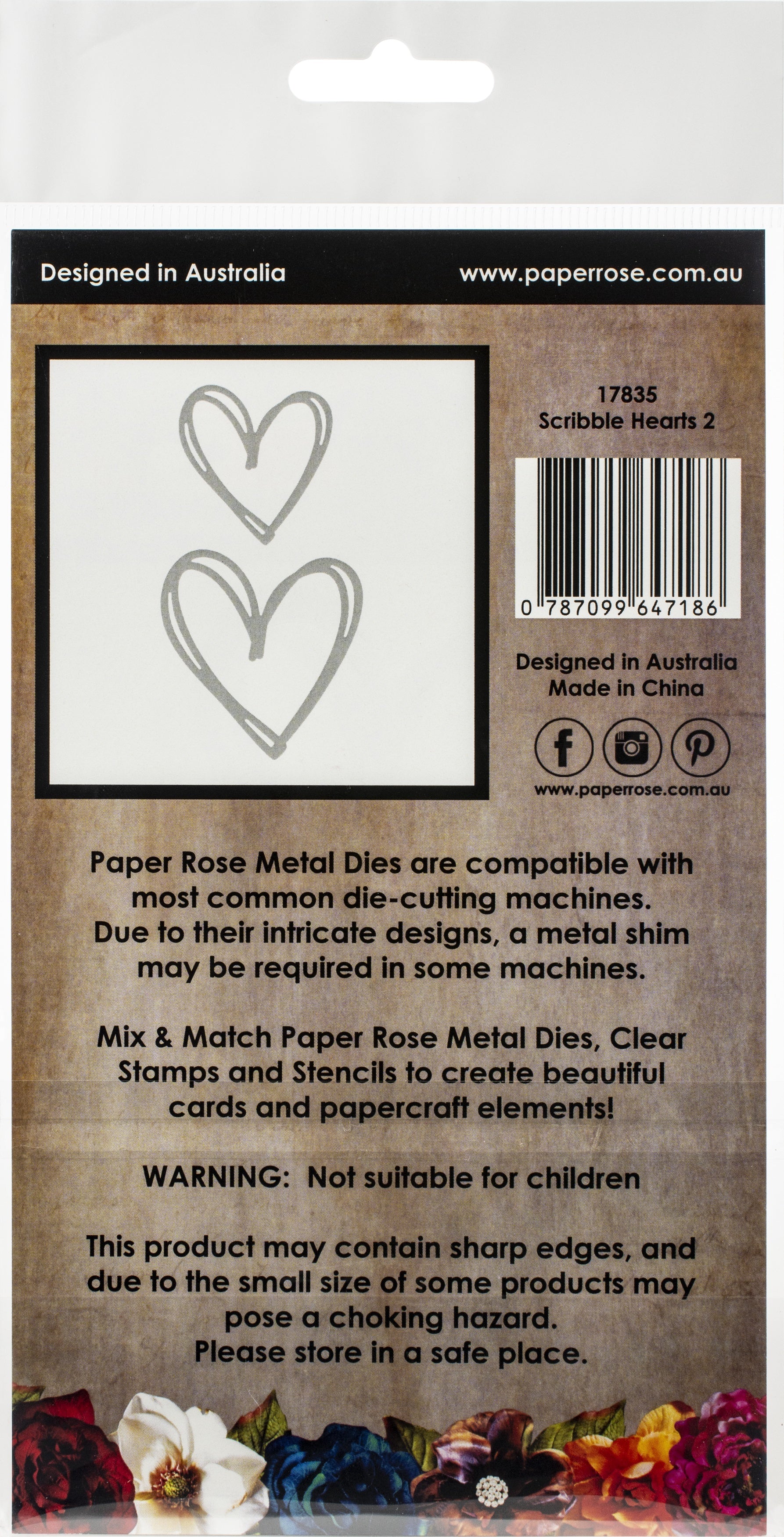 Paper Rose Dies - Scribble Hearts 2