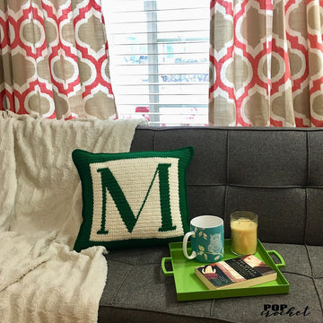 Letter M Pillow