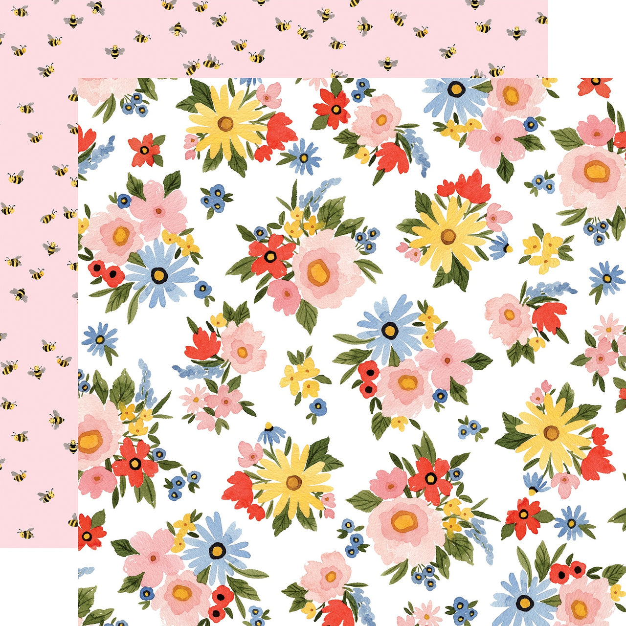 Echo Park Paper Oh Happy Day Spring Double-Sided Cardstock 12"X12" 25/Pkg - Lovely Floral