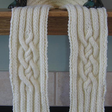 Adam's Rib Cabled Scarf to Match Hat