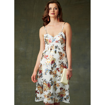 Vogue Misses' Slip-Style Dress with Back Zipper V9278 - Sewing Pattern