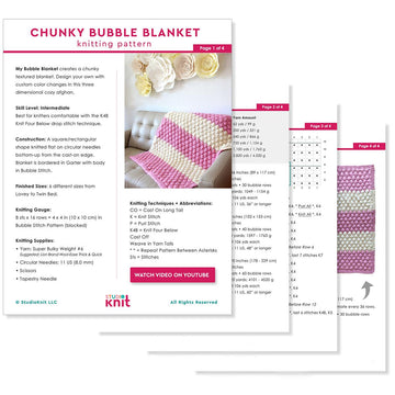 Chunky Bubble Stitch Blanket