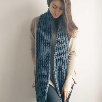 Set: Double Brim Hat & Brioche Scarf + Video