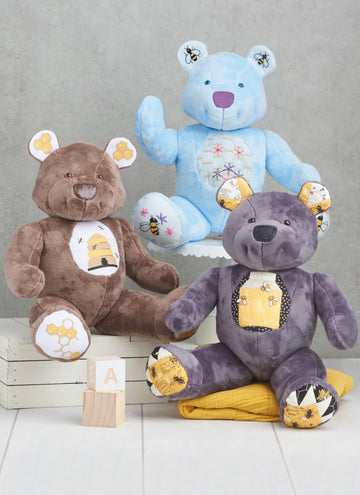 Simplicity Stuffed Bear by Carla Reiss Design S9731 - Sewing Pattern