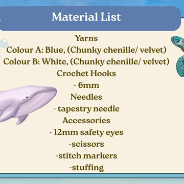 William the whale no sew keychain