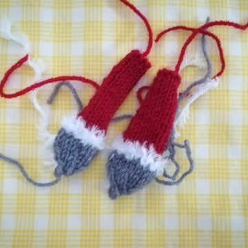 Toy Knitting Patterns Christmas- Knit gnome a cute soft toy a gift for son