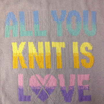 All You Knit Is Love Heart-Gyle Sweater