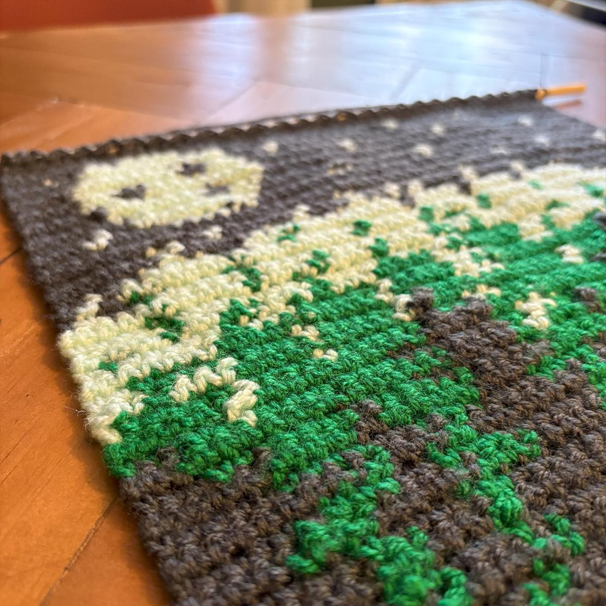 Forest at Night Tapestry Crochet Pattern