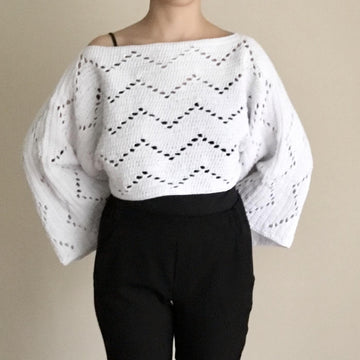 Tara Zig Zag Kimono Sleeve Top N 698