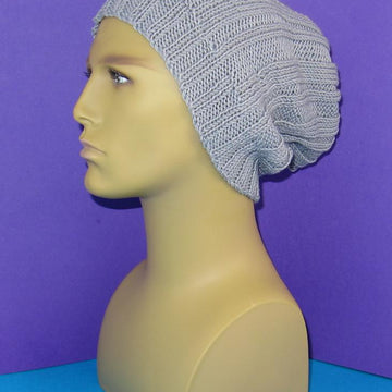 Rib Pattern Super Slouch Hat