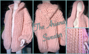 Oversized Pink Ariana Cardigan Sweater