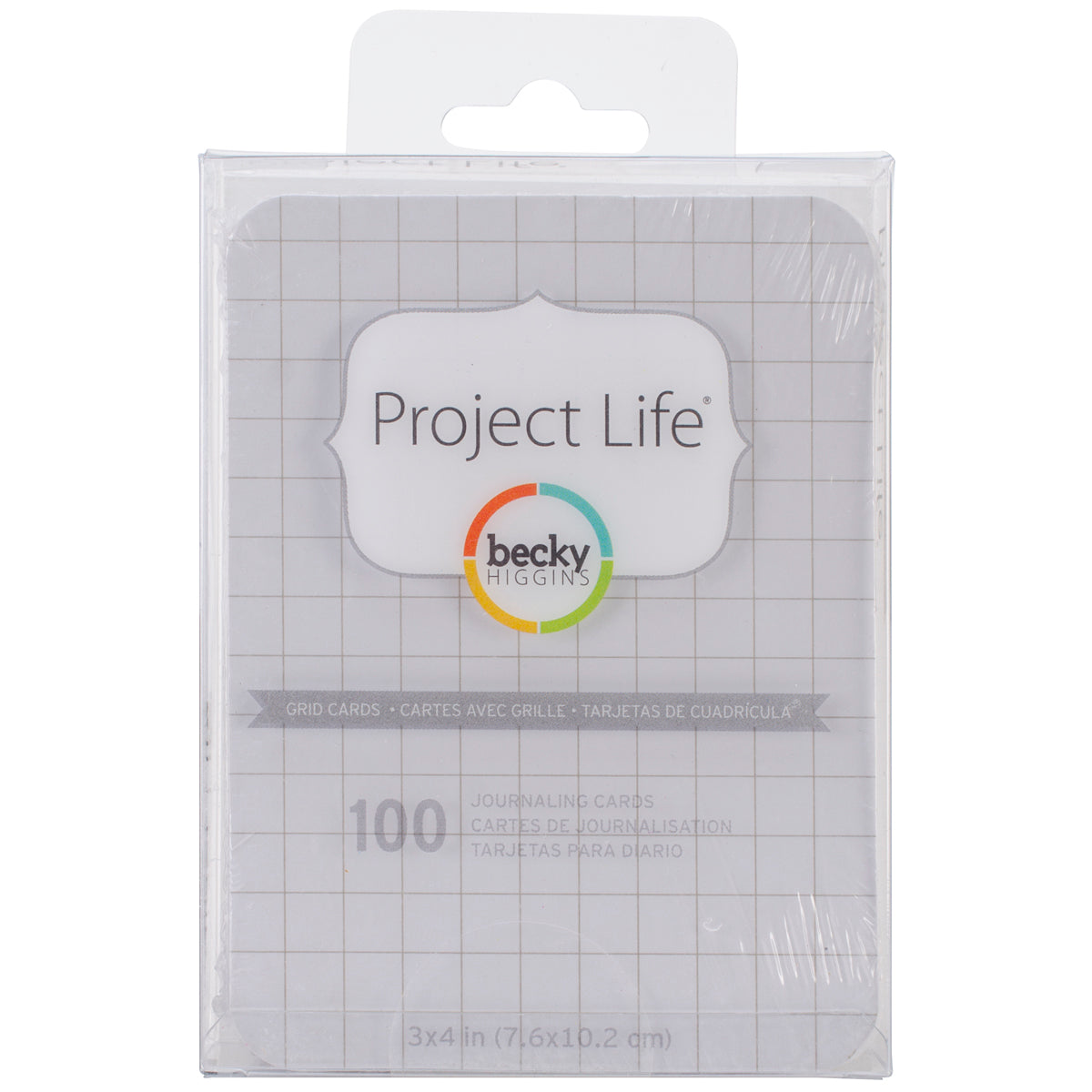 American Crafts Project Life 3"X4" Cards 100/Pkg - Grid
