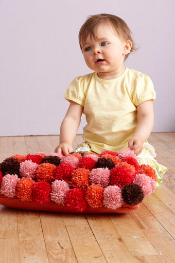 Pom-Pom Pillow in Lion Brand Vanna's Choice - L0082B