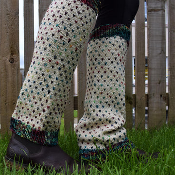 Rainbow Drops Leg Warmers