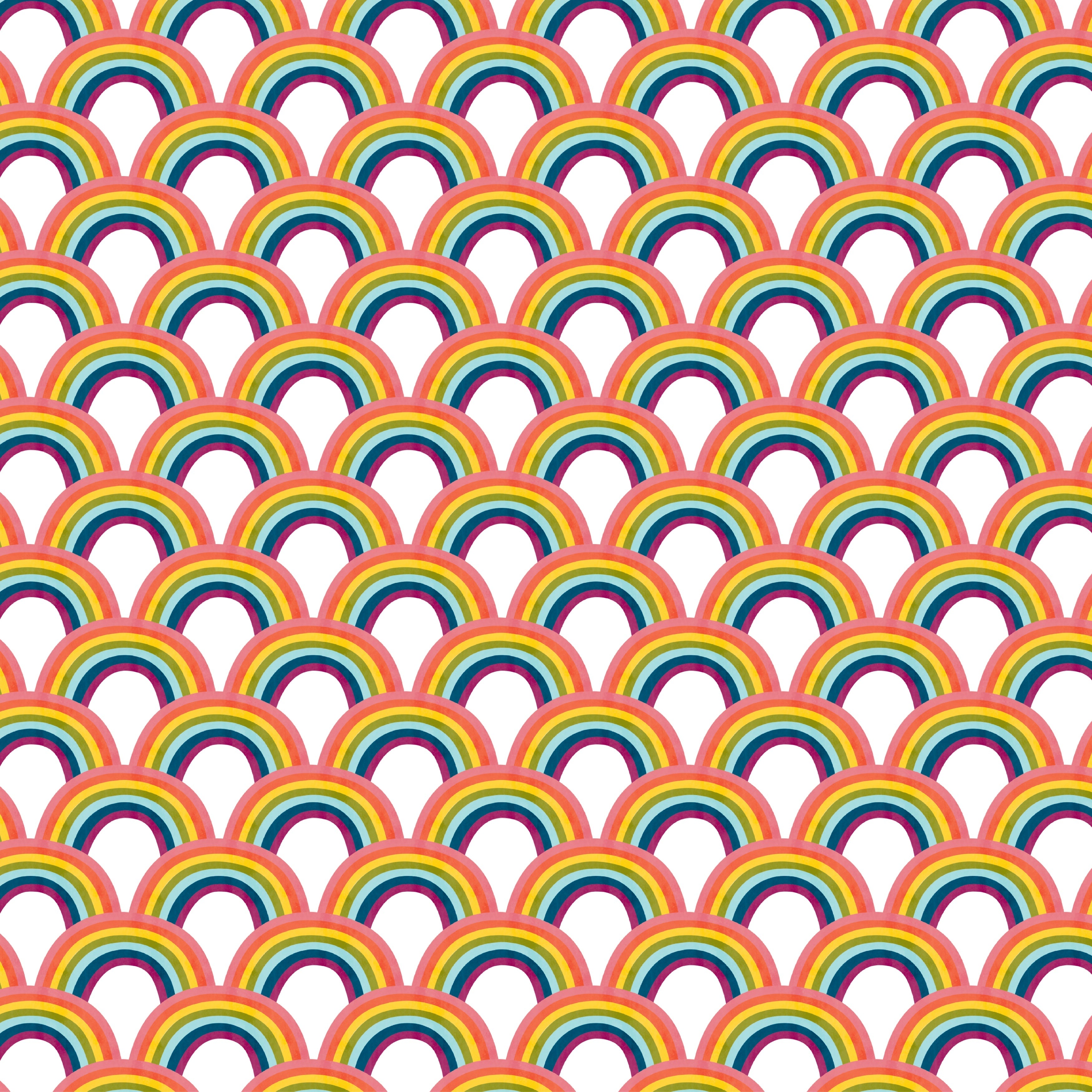American Crafts Patterned Single-Sided Cardstock 12"X12" 25/Pkg - Rainbows