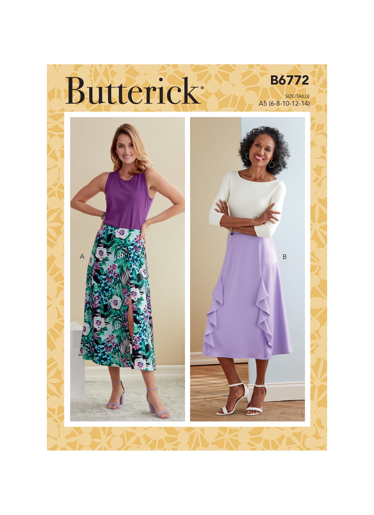 Butterick Misses' Skirt B6772 - Sewing Pattern