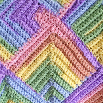 Rainbow Textured Baby Blanket (UK)