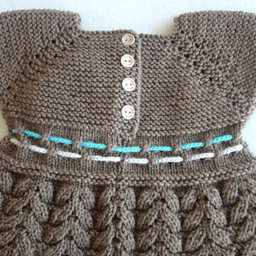 Knitting PATTERN Baby Dress Knitted Baby Pants by Elena Mitchell