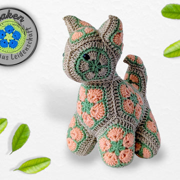 Chino The Cat with African Flowers