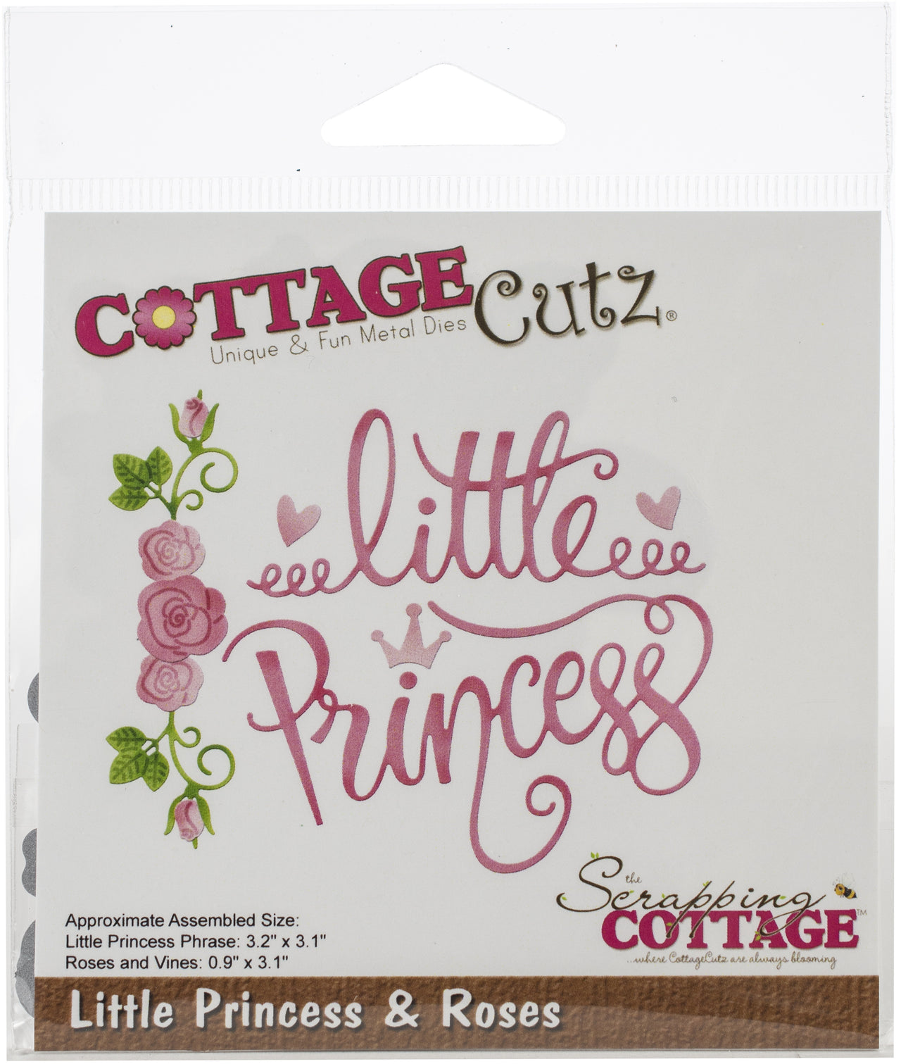 CottageCutz Dies - Little Princess & Roses .9" To 3.2"