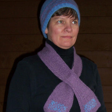 Blue Ridge Sunset hat and scarf