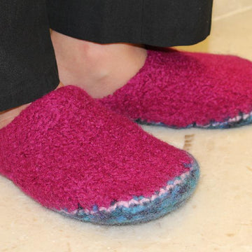 Monroe's Slippers - Felted Seamless Mules