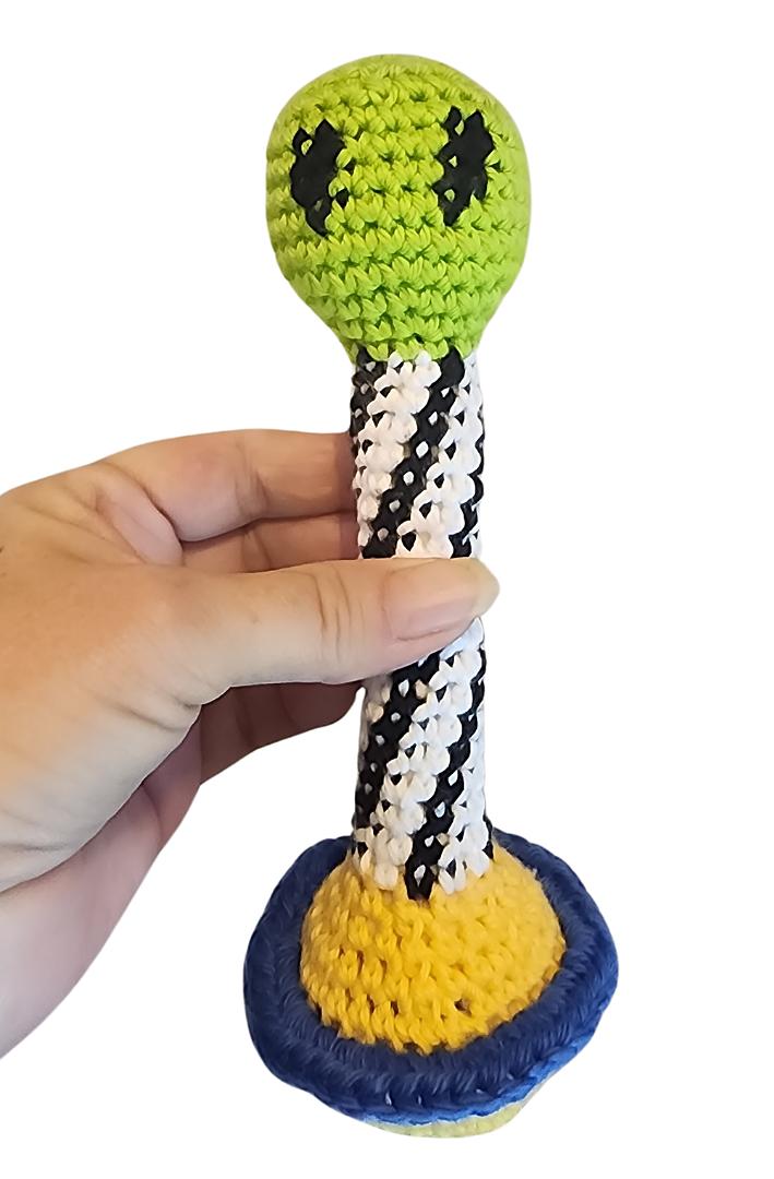 Space Alien Baby Rattle