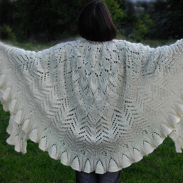 Whispering Wings Lace Shawl