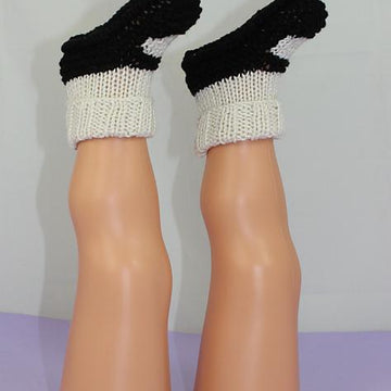 Baby 2x2 Rib Cuff Sock and Slipper Booties