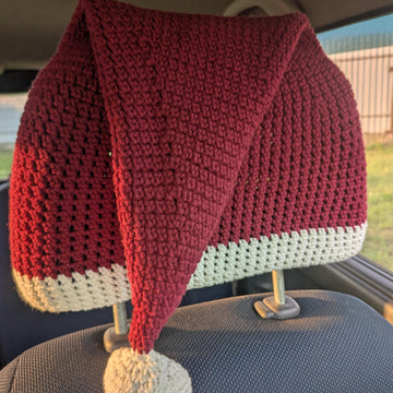 Santa hat Headrest Cover English_US