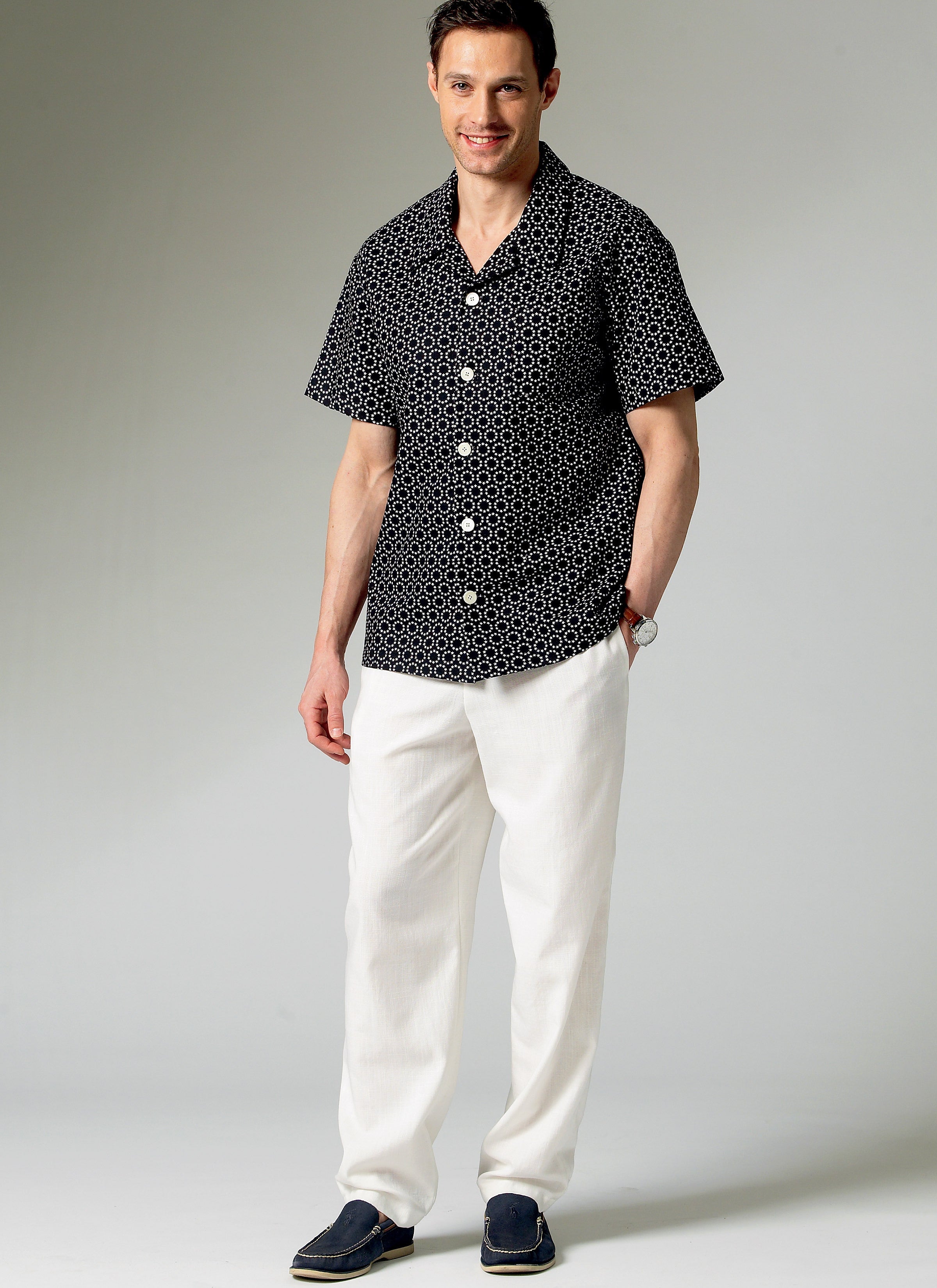 McCall's Men's/Boys' Shirt, Shorts and Pants M6972 - Sewing Pattern