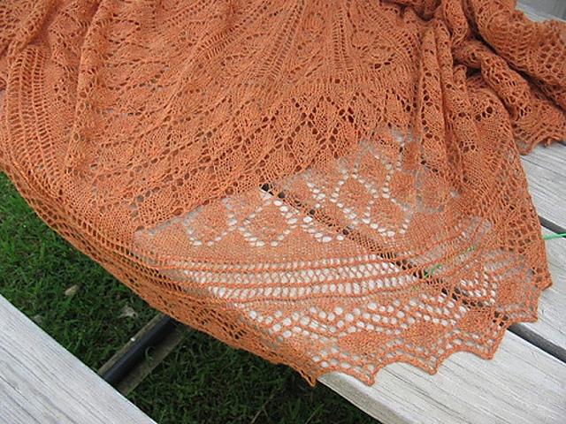Autumn Leaf Pi Shawl