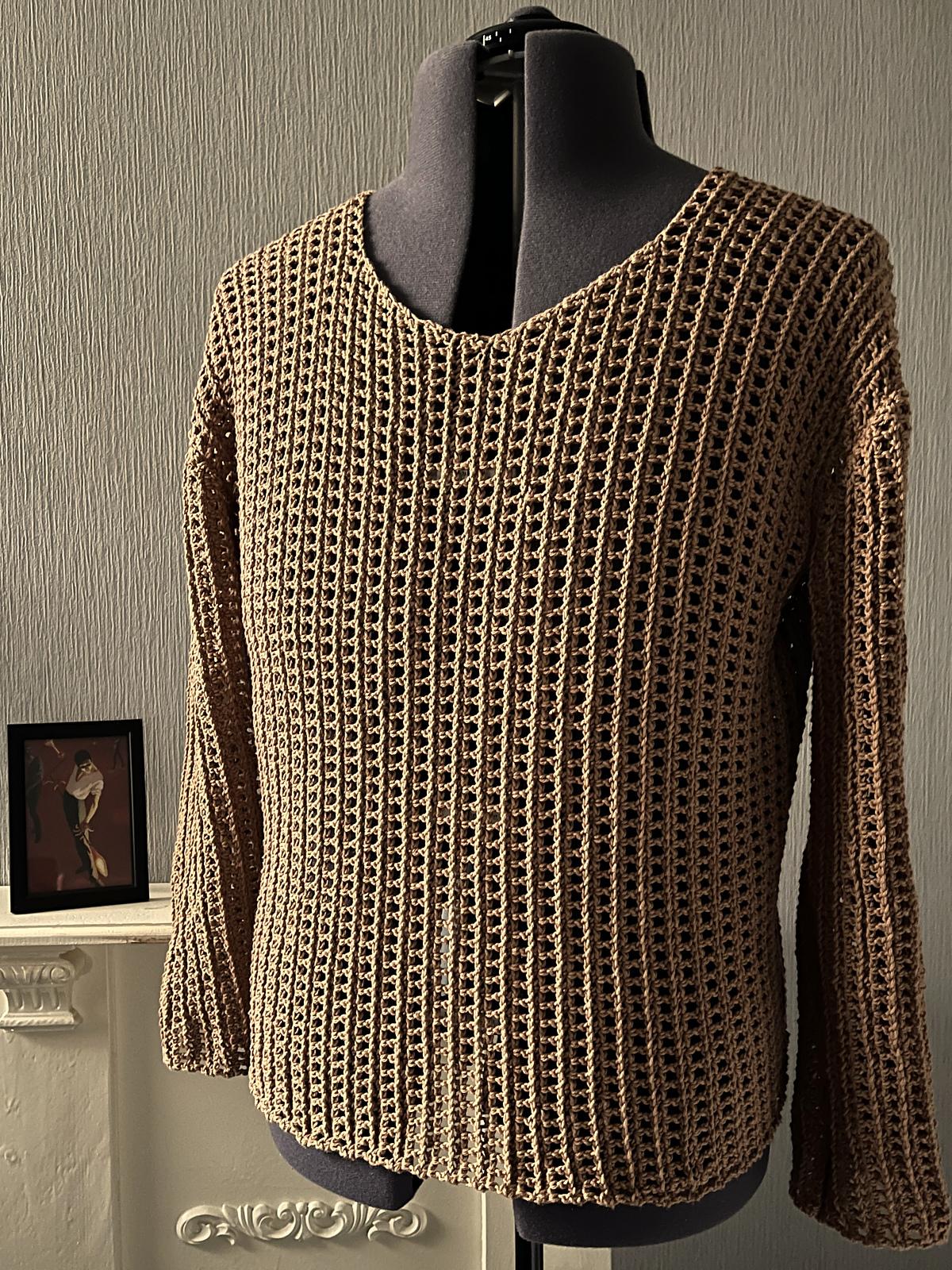 Rib Mesh Sweater