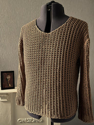 Rib Mesh Sweater