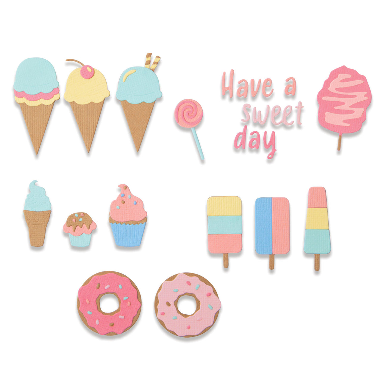 Sizzix Thinlits Die Set 5PK - Sweet Treats by Jessica Scott