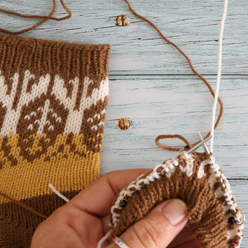 Autumn Leaves Colorwork Socks