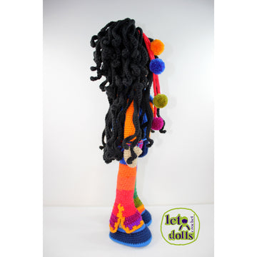 Crochet Doll Pattern, Amigurumi doll pattern, Large doll, 21"/53cm, Ivy