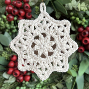 Puff Star Snowflake Ornament
