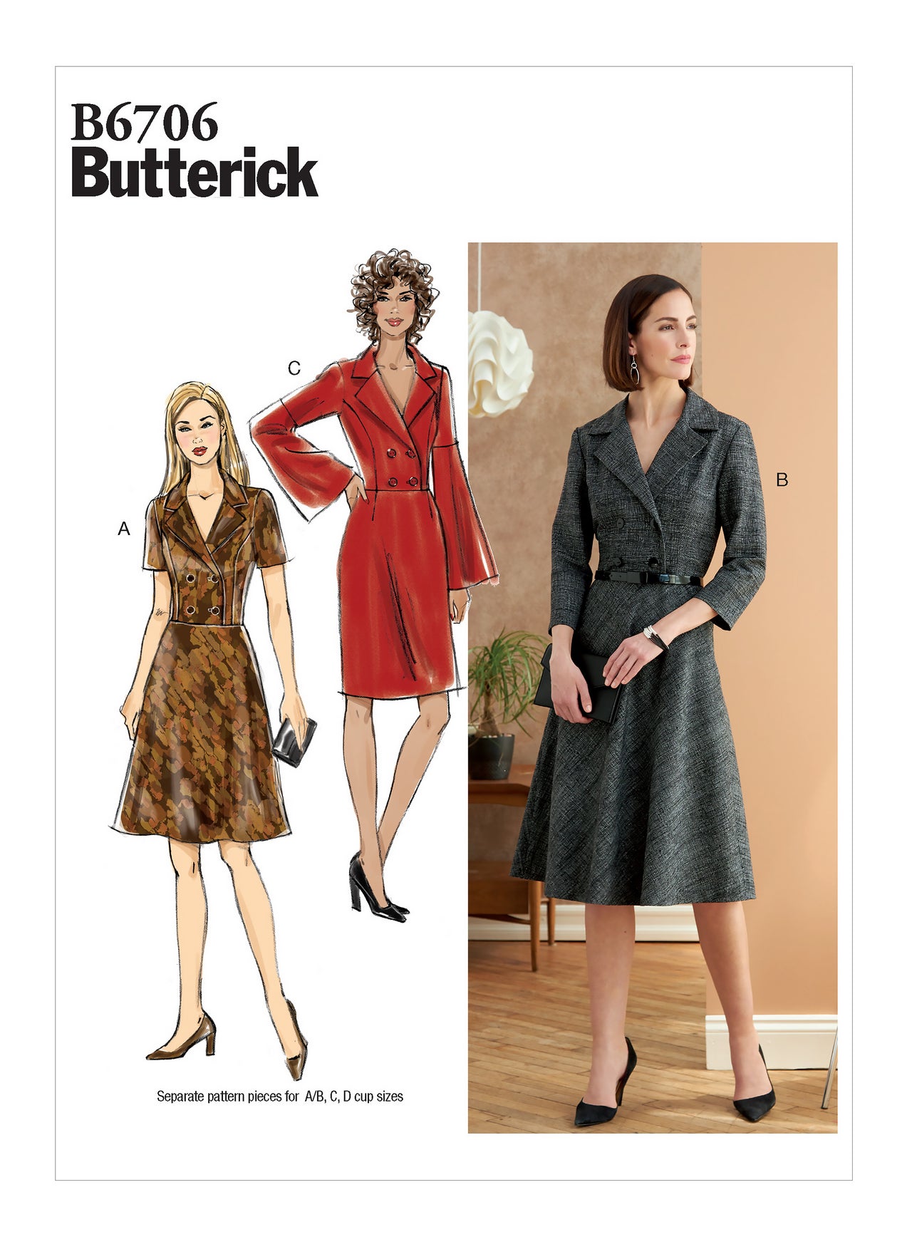 Butterick Misses' Dress B6706 - Sewing Pattern