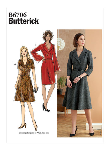 Butterick Misses' Dress B6706 - Sewing Pattern
