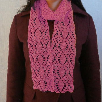 Federal star crochet scarf _ C14