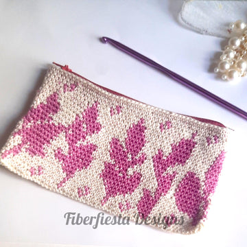 Leaf zipper pouch