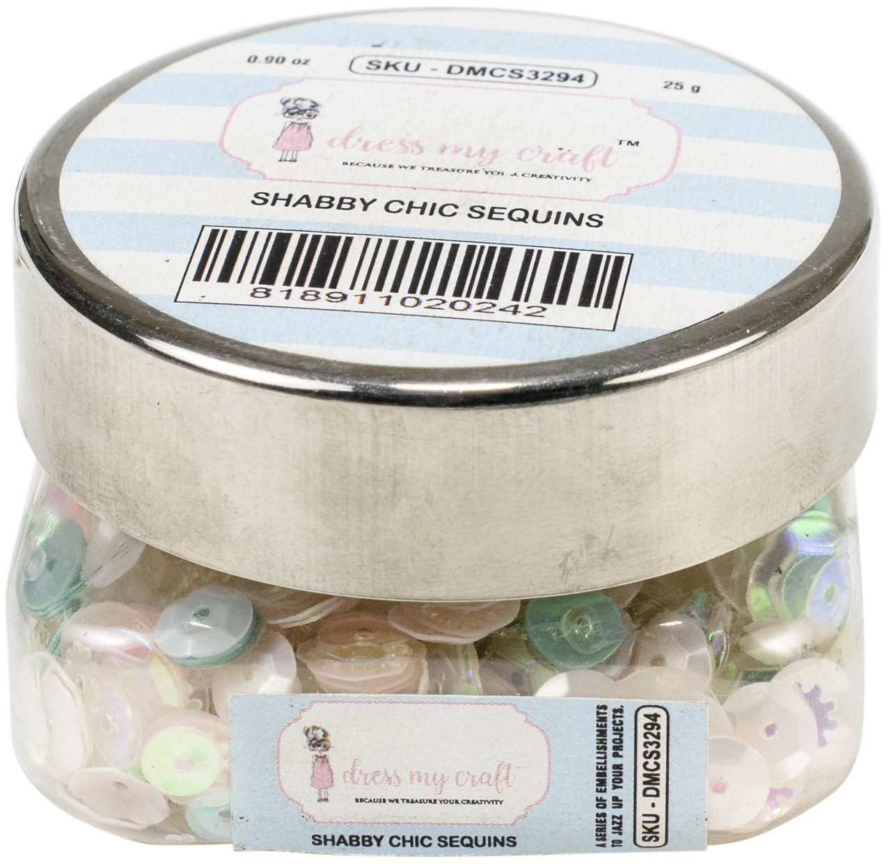 Dress My Crafts Sequins 25gms - Shabby Chic