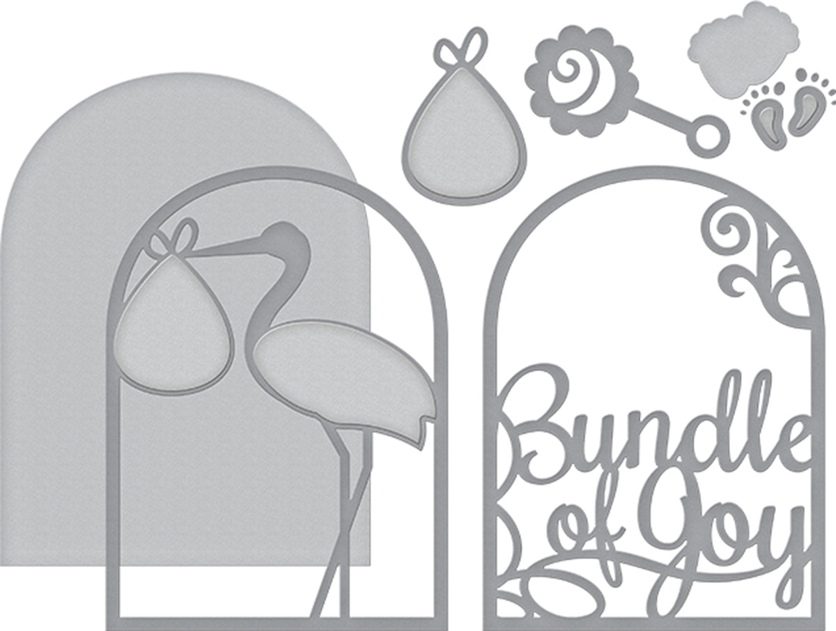 Spellbinders Shapeabilities Dies - Layered Bundle Of Joy