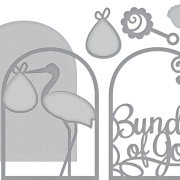 Spellbinders Shapeabilities Dies - Layered Bundle Of Joy