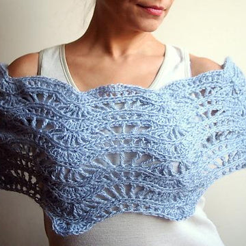 Ripples feather loop scarf